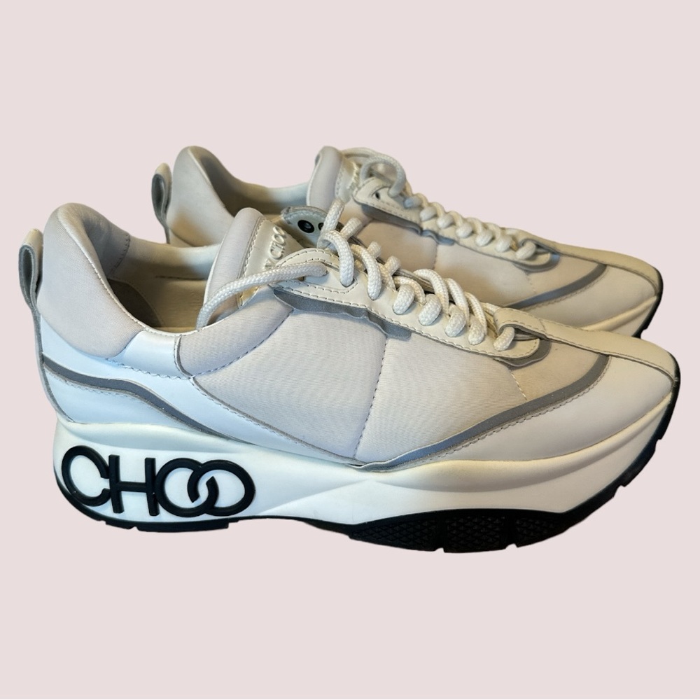 Jimmy Choo Raine Logo Sneakers - preloved